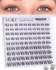 ALICE natural lash clusters with invisible band for seamless daily look.