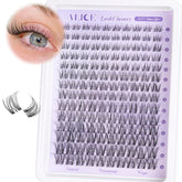 ALICE Wispy Lash Clusters with invisible band blend naturally for a seamless look.