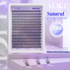 ALICE wispy lash extensions with soft band blend seamlessly with your natural lashes.