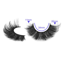 ALICROWN HAIR Faux mink lashes feature a soft band for comfort.