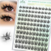 ALICROWN HAIR manga lash clusters 10mm close-up for natural wispy lift.