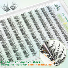 ALICROWN HAIR reusable soft fibers eyelash clusters feel feather-light