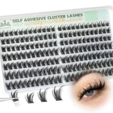 ALICROWN HAIR self-adhesive lash clusters tray for quick, glue-free lash application.