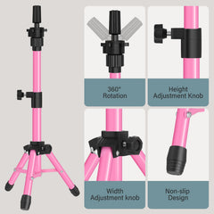 AliLeader retractable height from 15 to 25 inches for versatile styling setups.