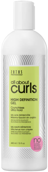 Gel ALL ABOUT CURLS para definición ultra sin crujido en bote de 15oz