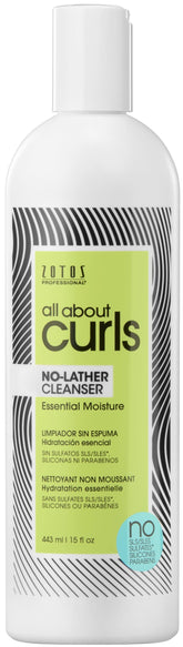 ALL ABOUT CURLS limpiador sin espuma en botella para rizos suaves y definidos