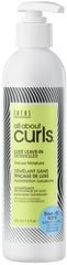 ALL ABOUT CURLS Luxe Desenredante sin enjuague, botella lista para peinado suave.