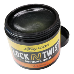 Locs y microlocs con brillo nutritivo y aspecto saludable.