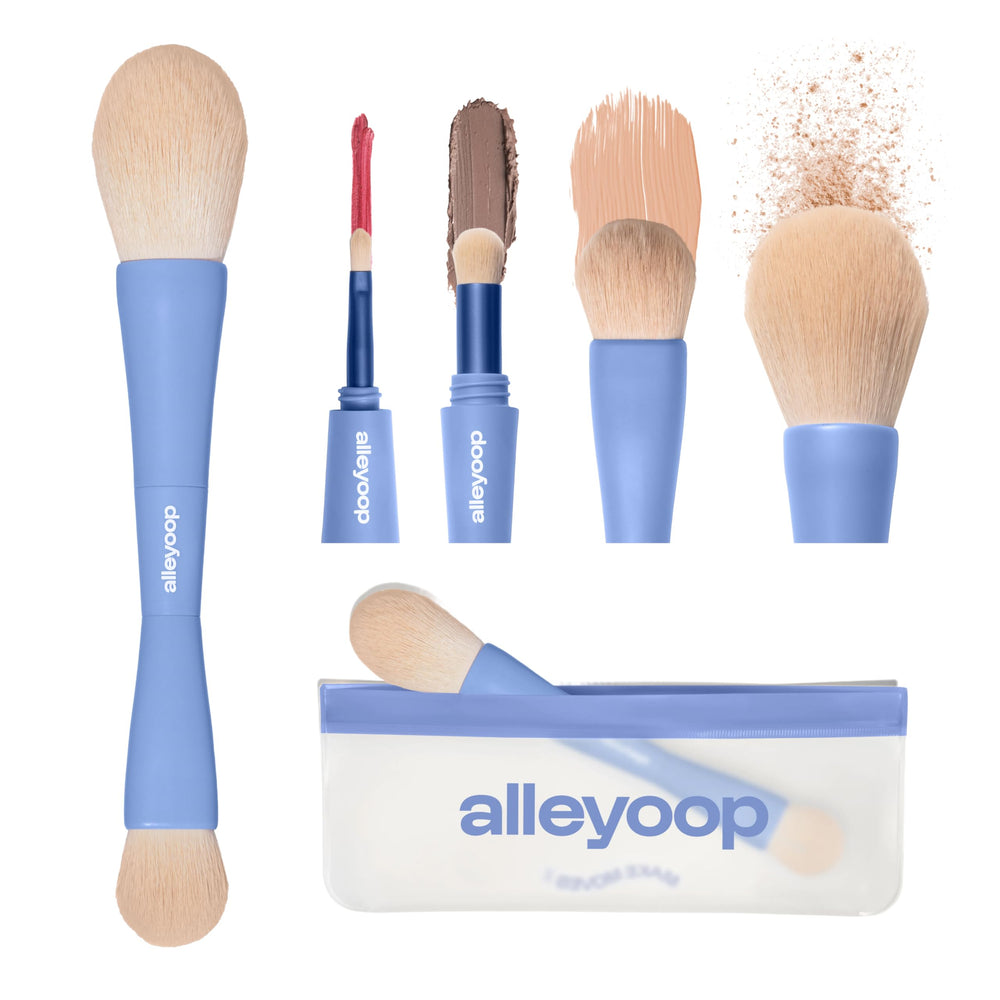 ALLEYOOP Overachiever powder brush for flawless powder application on the go.
