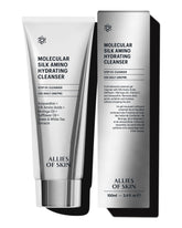 Allies of Skin Hydrating Silk Amino Face Cleanser bottle showing silky, hydrating daily wash