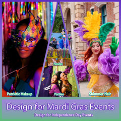 Allstarry Mardi Gras glue tubes setup for quick, durable adhesion.