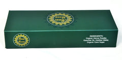 ALMAS Henna paste 30g tubes demonstrates natural reddish-brown color development.