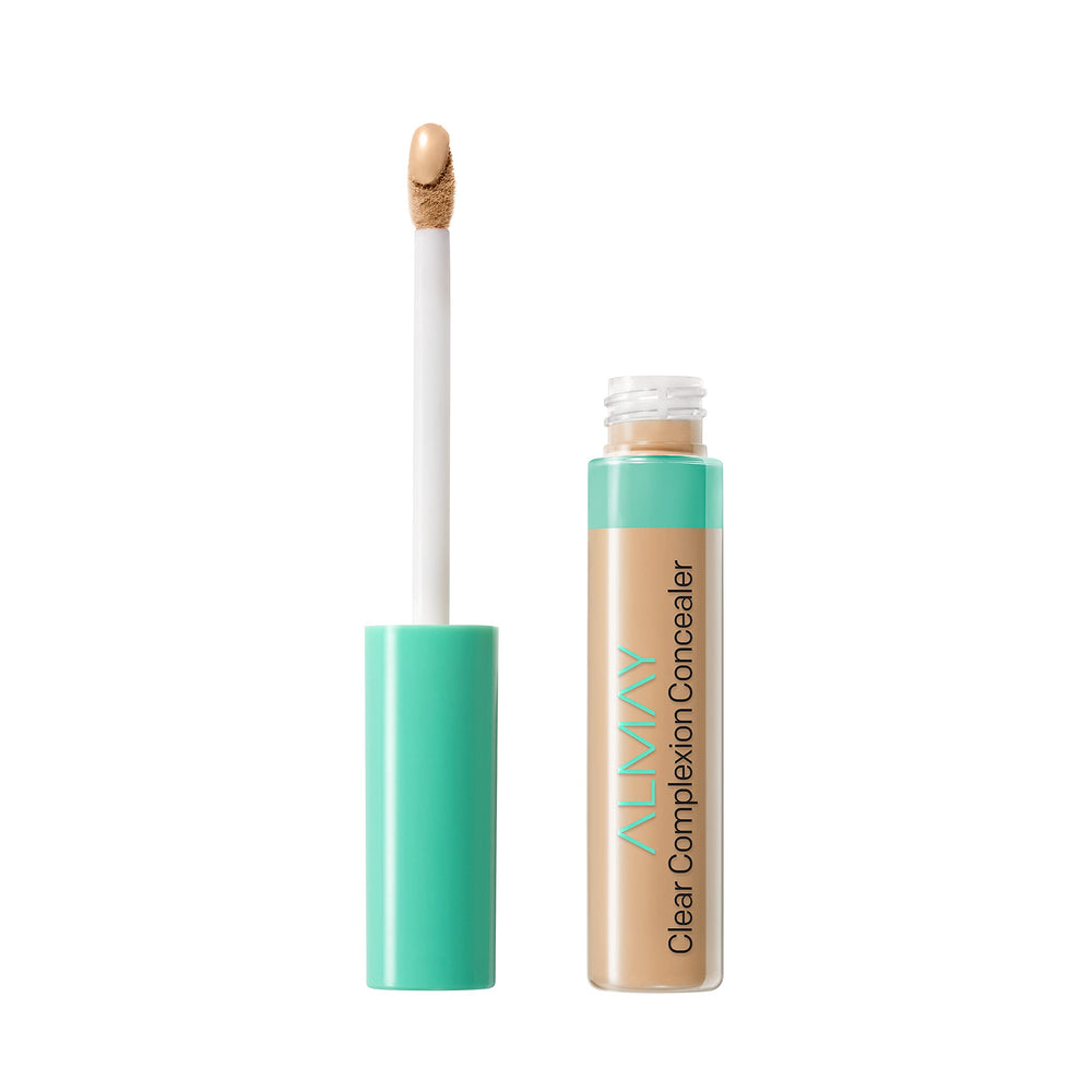 Almay Clear Complexion Concealer con aplicador suave para cobertura precisa durante todo el día.