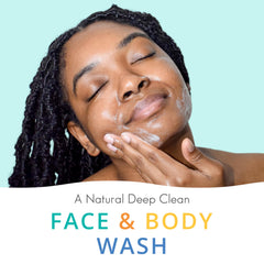 Almond Clear foamy lather — gentle mandelic acid exfoliation.