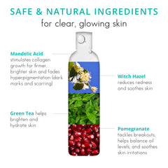 Almond Clear gel texture — non-drying formula for all skin types.