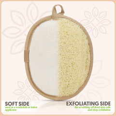 ALMOONI loofah sponge flexible bend fits body contours