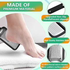 ALOCKMA ergonomic-handle pedicure file with matte finish for secure grip.