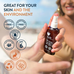 Aloe Up: bronceado natural con tono uniforme gracias a la fórmula ligera.
