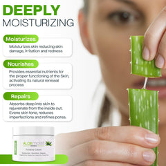 Aloemoist Vitamin E-Enhanced Moisturizer nourishing skin with antioxidants.