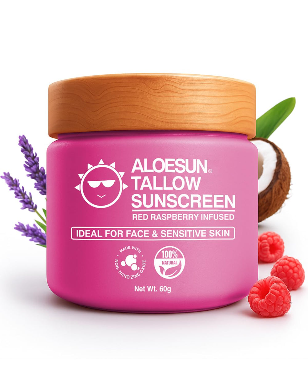 AloSun beef tallow sunscreen SPF 30 pump for quick outdoor protection