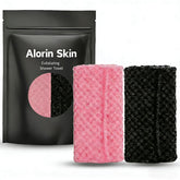 Alorin Skin, toalla exfoliante para ducha rosa, exfolia suavemente para piel más suave.