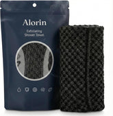 Alorin Toalla exfoliante doble-textura, deja la piel suave tras la ducha.