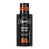 Botella de Alpecin C1 Black Edition con posible fortalecimiento de raíces.
