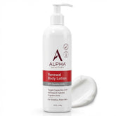 Alpha Skin Care Revitalizing Bottle shows a hydrating, exfoliating lotion in a sleek container