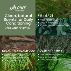 Alpine Provisions: aroma cálido a cedro y sándalo para ducha relajante