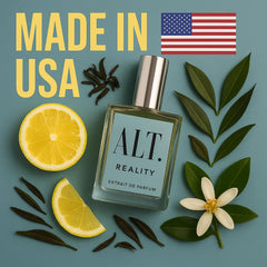 ALT. FRAGRANCES Reality cap close-up highlights ginger and spice nuances for evening refinement.