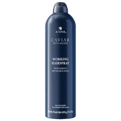 Alterna Caviar Anti-Aging Spray dry finish for brushable hold and shine