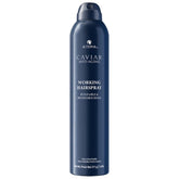 Alterna Caviar Working Hairspray bottle showing ultra-dry brushable hold