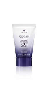Alterna Caviar CC Cream travel-size tube boosts moisture and heat protection.