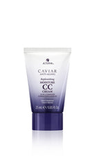 Alterna Caviar CC Cream travel-size tube boosts moisture and heat protection.