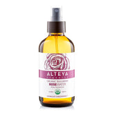Alteya Organics botella de agua de rosas para uso diario en piel