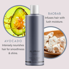 ALURAM Aceites Baobab Aguacate Champú: nutrición profunda y color vibrante.