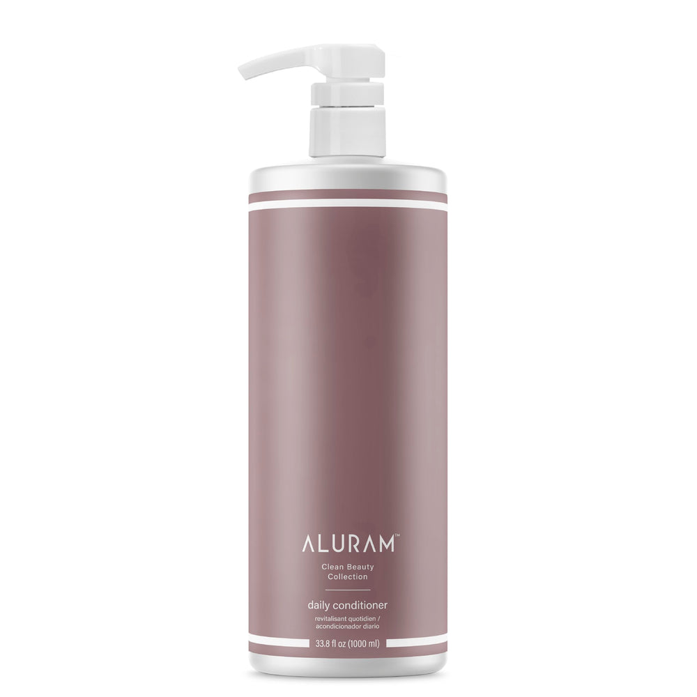 ALURAM Coconut Water Daily Conditioner bottle close-up for hydration and shine.