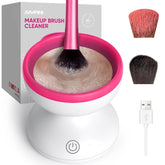 Alyfini makeup brush cleaner machine front view showing quick, efficient cleaning.