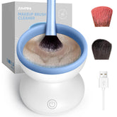 Alyfini makeup brush cleaner machine, front view, easy cleaning