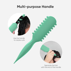 AM8:00 Curl Defining Brush used during wet hair styling and product distribution