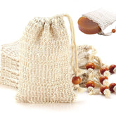 AMAHOMESA bolsa-jabon sisal natural para exfoliar y ducharte con suavidad.