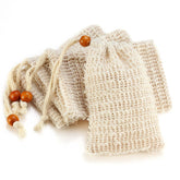AMAHOMESA soap bag with sisal texture for gentle exfoliation during shower
