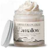 Amallow beef tallow whipped moisturizer unscented for gentle skin nourishment