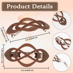 Amariver Vintage French Barrette Clip in ivory adds timeless polish to hairstyles.