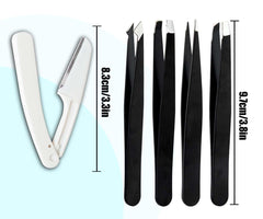 Amasodaon tweezers with textured anti-slip coating for steady delicate work.