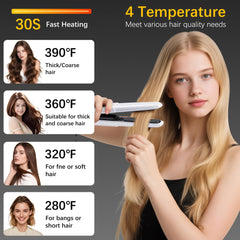 Amazebra device shows four temperature settings for versatile looks.