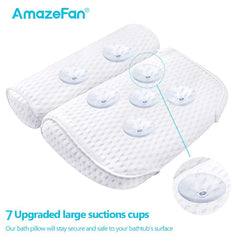 AmazeFan Almohada de baño con diseño de dos paneles que se adapta al contorno