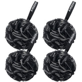 Esponja AmazerBath lufa grande negra de 75 g para exfoliar el cuerpo.