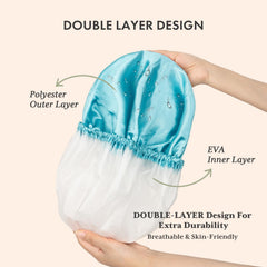 Gorro AmazerBath reutilizable para mujer, cómodo y ajustable