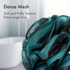 AmazerBath lufa con carbón activado verde para una limpieza eficaz y suave